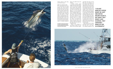 Marlin Magazine July 2020
Photos accompanying article Black Vs Blue.